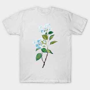 vintage blue hydrangea flowers T-Shirt